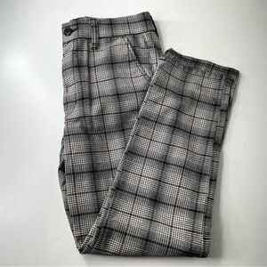 American Eagle Outfitters, Hi- Rise Stretch Black and White Plaid Pants, Size 6